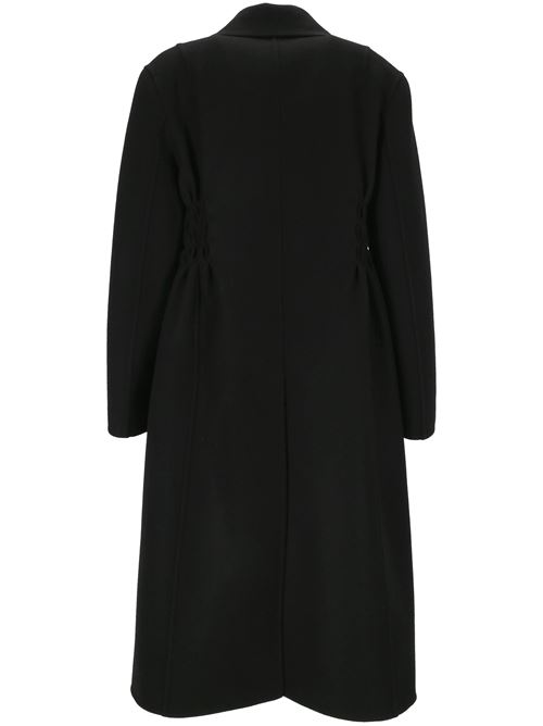 Black virgin wool coat Ermanno Scervino | D456D316RHNG95708